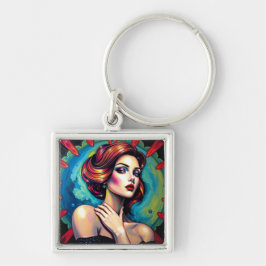 超鮮やかリアルポートレート芸術 キーホルダー