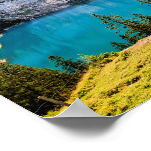 越智念湖風景写真 ポスター (角)