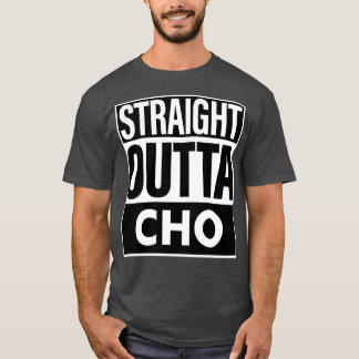 趙名直線outta Cho Tシャツ