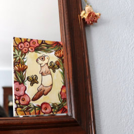 「趣のあるフェレット・ガーデンで、献身的な庭師が ポストカード