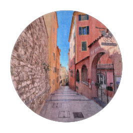 趣のあるフランスの路地 カッティングボード