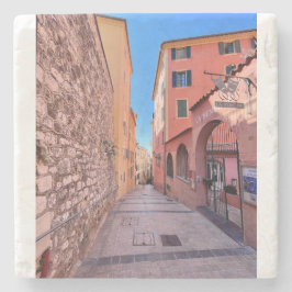 趣のあるフランスの路地 ストーンコースター