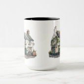 趣のある水の色アイリッシュカントリービレッジショップ マグカップ (中央)