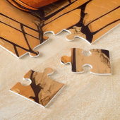 趣のある石畳の通り ジグソーパズル (側面)