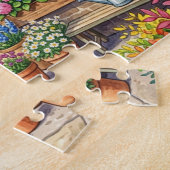 趣のある花屋 ジグソーパズル (側面)