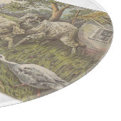 趣のある農家の動物の国のシ素朴ーン カッティングボード (角)