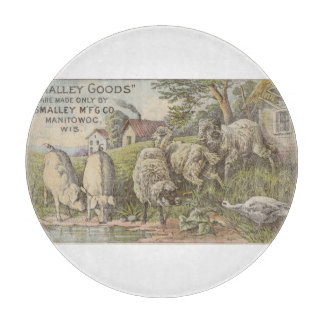 趣のある農家の動物の国のシ素朴ーン カッティングボード