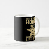 趣味じゃない造形の馬靴メタボウ コーヒーマグカップ (正面右)