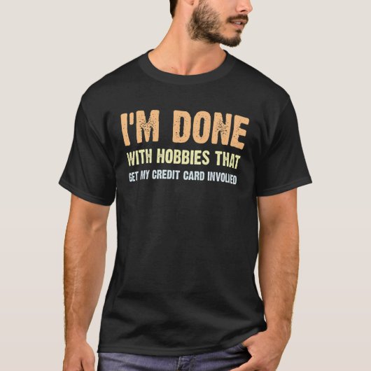 趣味で過ごす金 Tシャツ (正面)