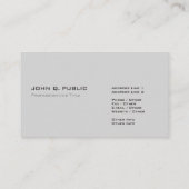 趣味のある平モダン野を作る 名刺 (裏面)