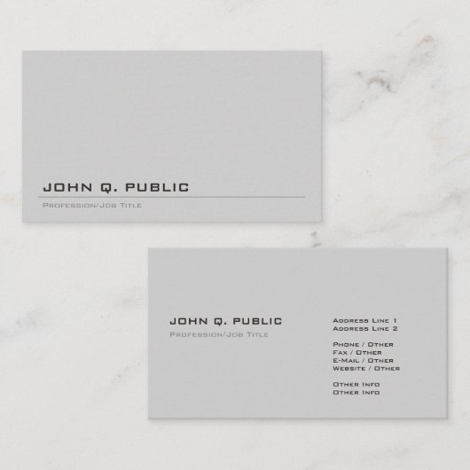 趣味のある平モダン野を作る 名刺 (正面/裏面)