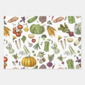 趣味の野菜栽培ガーデニング ラッピングペーパーシート (正面3)