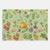 趣味の野菜栽培ガーデニング ラッピングペーパーシート (正面2)