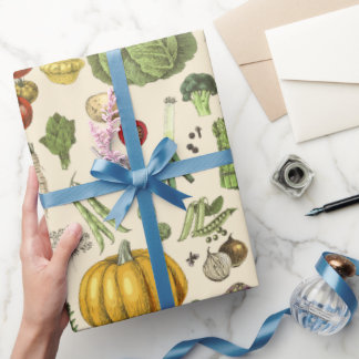 趣味の野菜栽培ガーデニング ラッピングペーパー