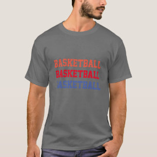 趣味を選ぶバスケットボール文字メンズ Tシャツ
