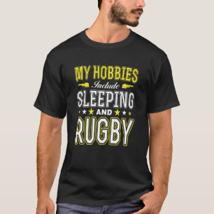 趣味スリーピングラグビー Tシャツ