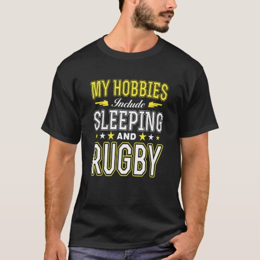 趣味スリーピングラグビー Tシャツ (正面)