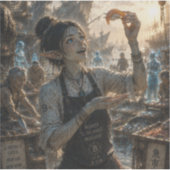 趣味 / 寿司職人 / 日本の魚市場 シール (正面)