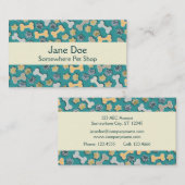 足および骨の緑のペットショップの名刺 名刺 (正面/裏面)