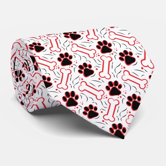 足および骨犬の恋人のネクタイ ネクタイ (ロール)