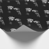 足お気に入りのは、次の人を追跡し、ジョーク ラッピングペーパー (角)