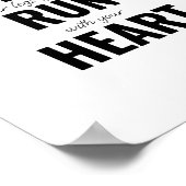 足が疲れたら走ハート ポスター (角)