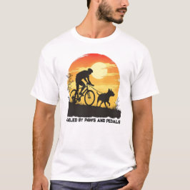 足とペダルで燃料 – ヴィンテージBikejoring Tシャツ