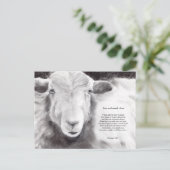 足とマウスのウイルス – 羊の葉書 ポストカード (スタンド正面)