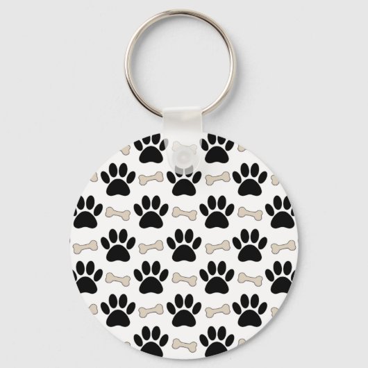 足と骨のパターン キーホルダー (正面)