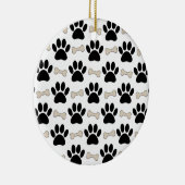 足と骨のパターン セラミックオーナメント (右)