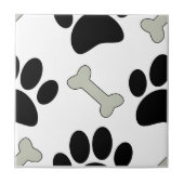 足と骨のパターン タイル (正面)