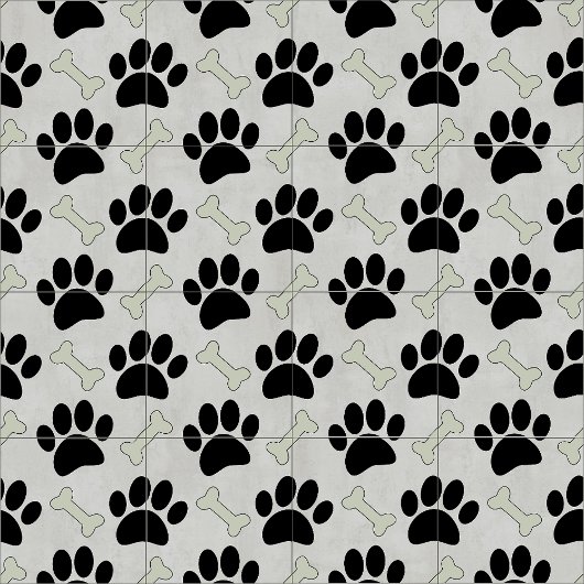 足と骨のパターン タイル