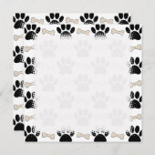 足と骨のパターン ノートカード (正面/裏面)