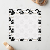 足と骨のパターン ノートカード (正面/裏面インサイチュ)