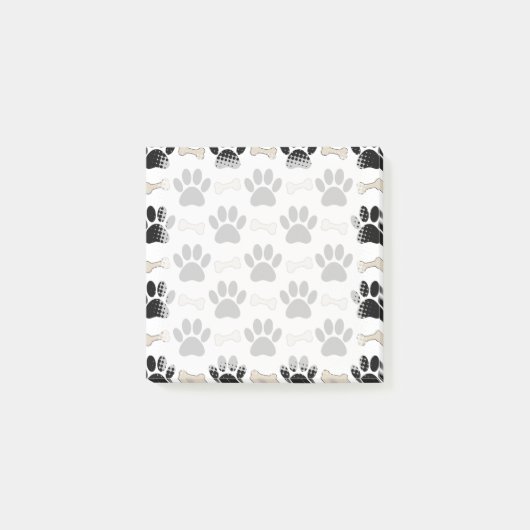 足と骨のパターン ポストイット (正面)