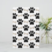 足と骨のパターン 便箋 (スタンド正面)