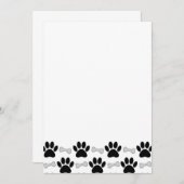 足と骨のパターンDIY 空白の 招待状 (正面/裏面)