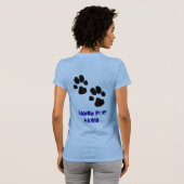 足のための原因 Tシャツ (裏面フル)