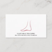 足のケア 皮膚科医 名刺 (正面)