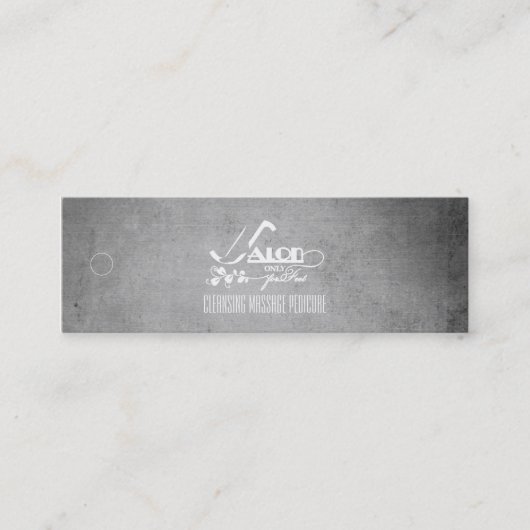 足のサロン – 商品/製品ラベル スキニー名刺 (正面)