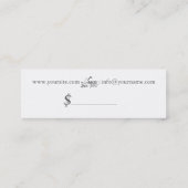 足のサロン – 商品/製品ラベル スキニー名刺 (裏面)