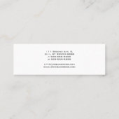 足のステップ スキニー名刺 (裏面)