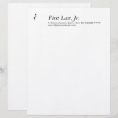 足のステップ レターヘッド (正面/裏面)