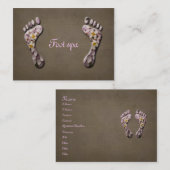 足のスパ 名刺 (正面/裏面)