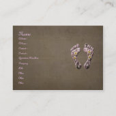 足のスパ 名刺 (裏面)