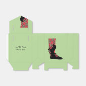 足のタータンチェックのPeraonalizedのスコットランドの踊るパーティー フェイバーボックス (折り畳みなし)