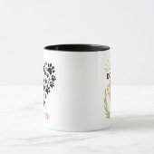 足のハートのマグを持つベスト犬のお母さん マグカップ (中央)