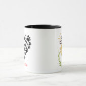 足のハートのマグを持つベスト犬のパパ マグカップ (中央)