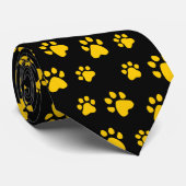 足のプリントのタイ ネクタイ (ロール)