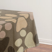 足のプリントのデザイン テーブルクロス (インサイチュ)